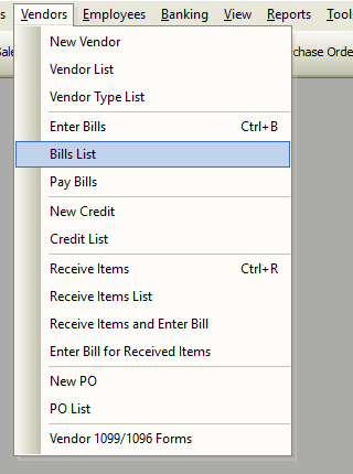 Bill List File Path