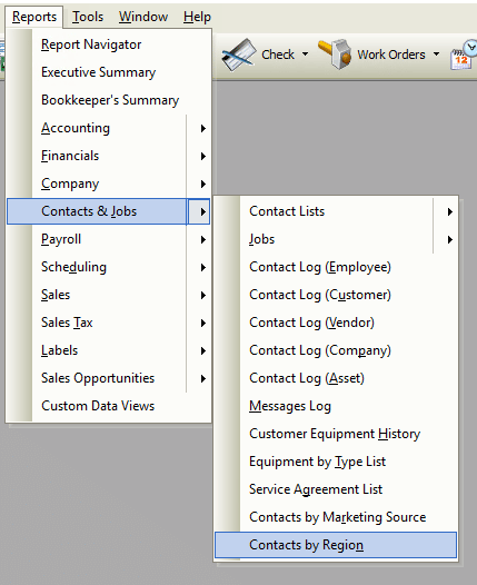 Contacts by Region File Path