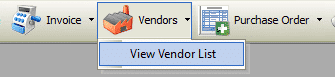 Vendor List Toolbar