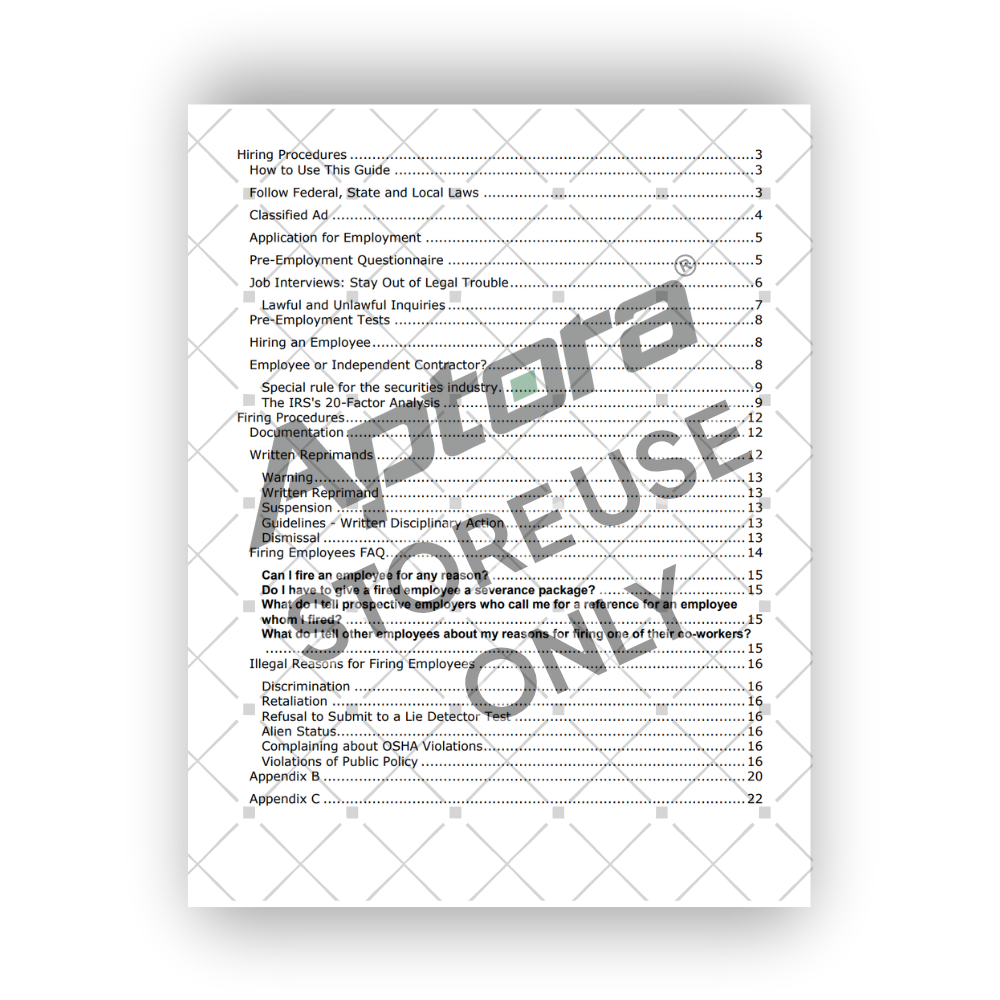Hiring and Firing Kit - Aptora store product