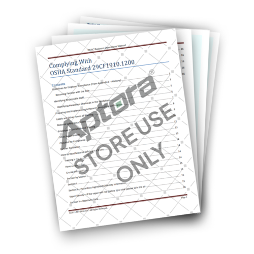 OSHA MSDS Compliance Kit - Aptora Store product