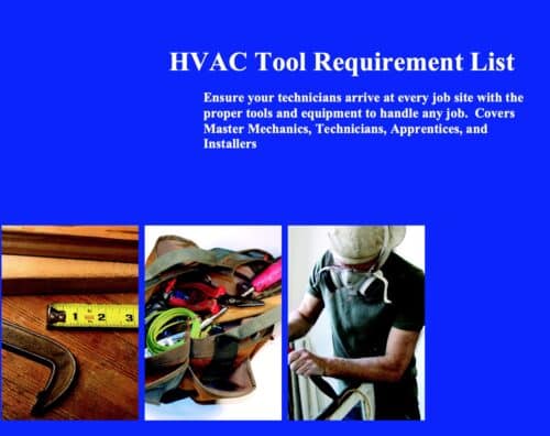 Required Tool List