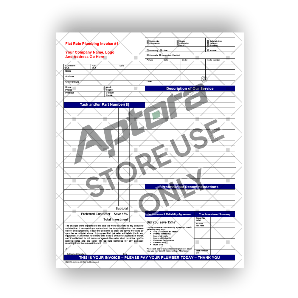 Service Invoice Kit