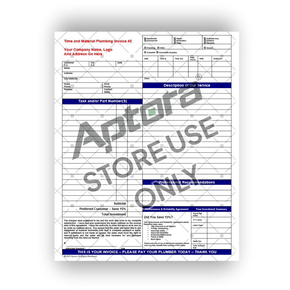 Service Invoice Kit