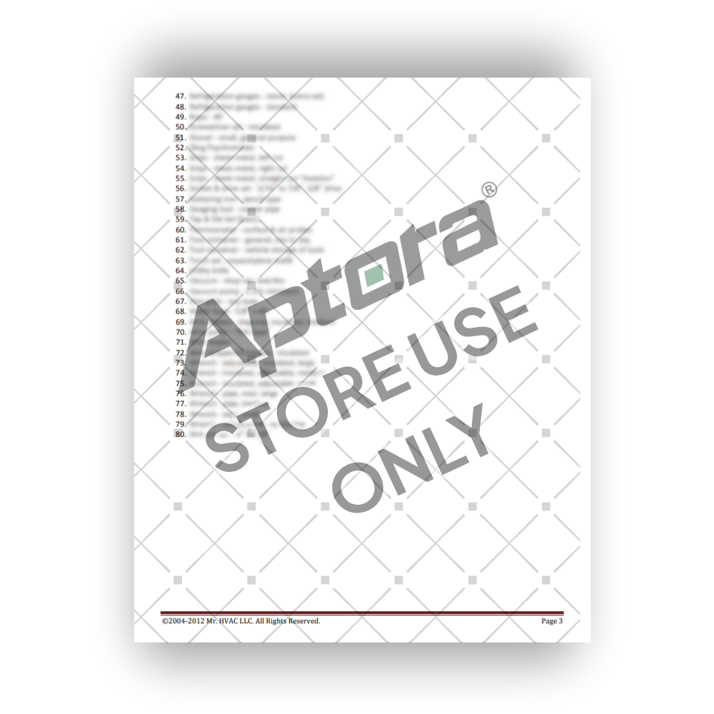 Tool Requirement List