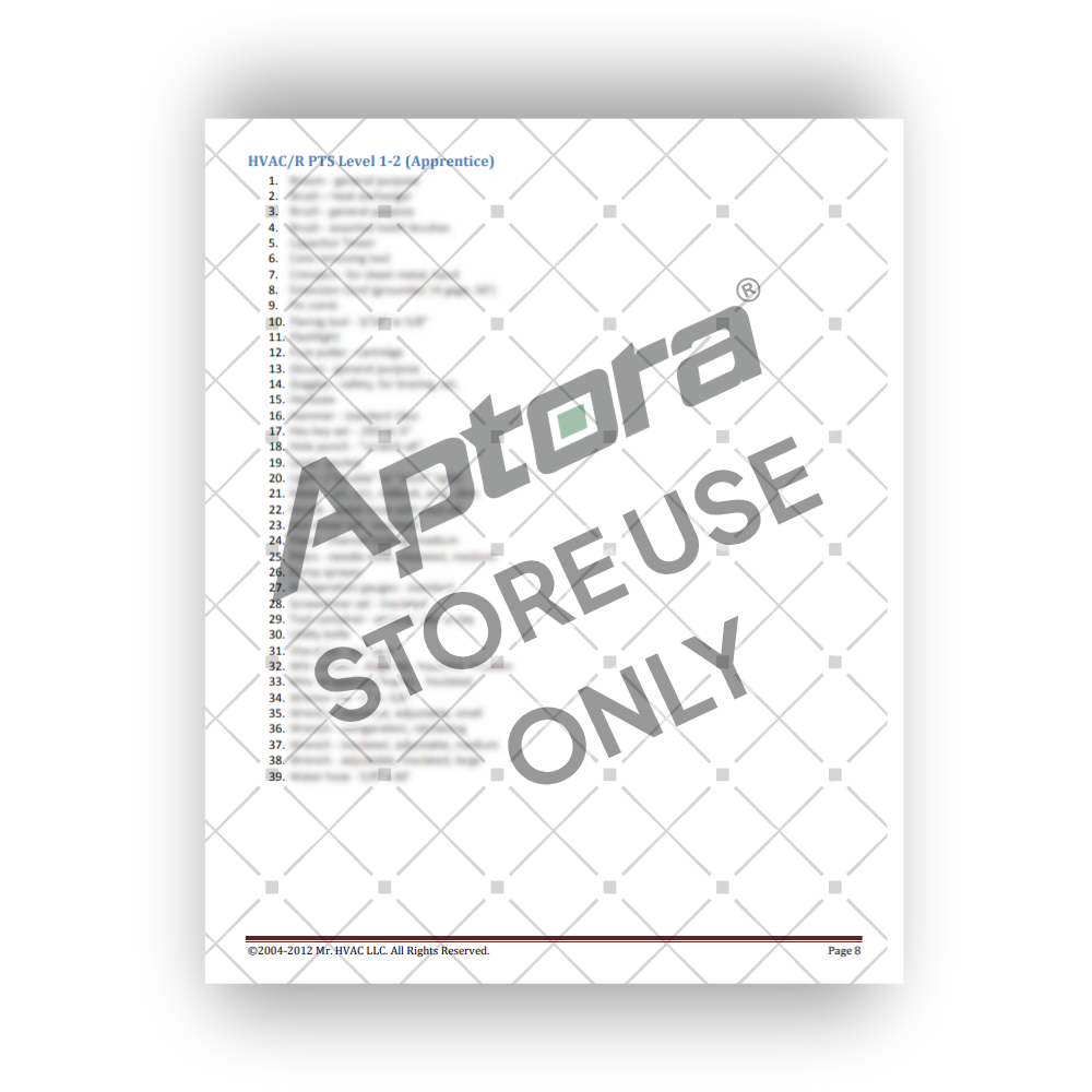 Tool Requirement List