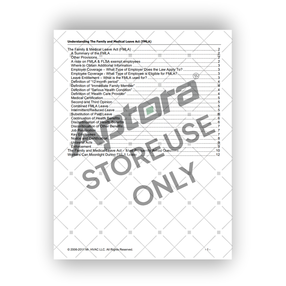 Understanding and Complying with the Family and Medical Leave Act - Aptora store product