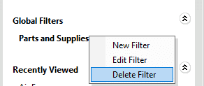 Delete Filter