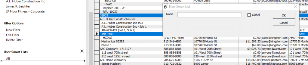 List Management - Smart Lists | Software Solutions by Aptora