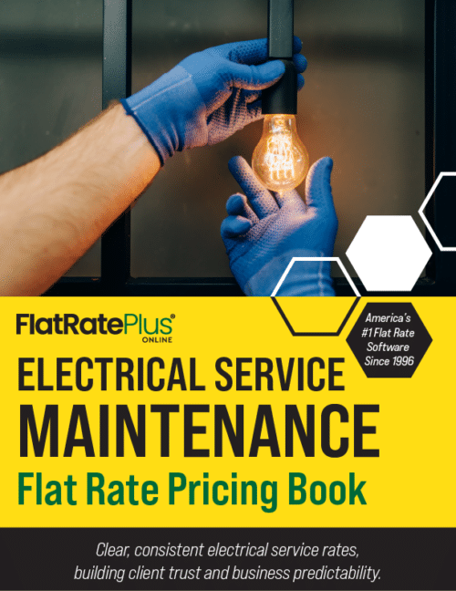 Electrical Service & Maintenance Flat Rate Book Cover
